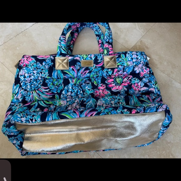 Polly Puffer Tote Lilly Pineapple Paradise - Picture 4 of 6